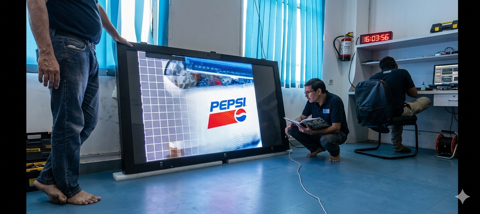 LED display testing
