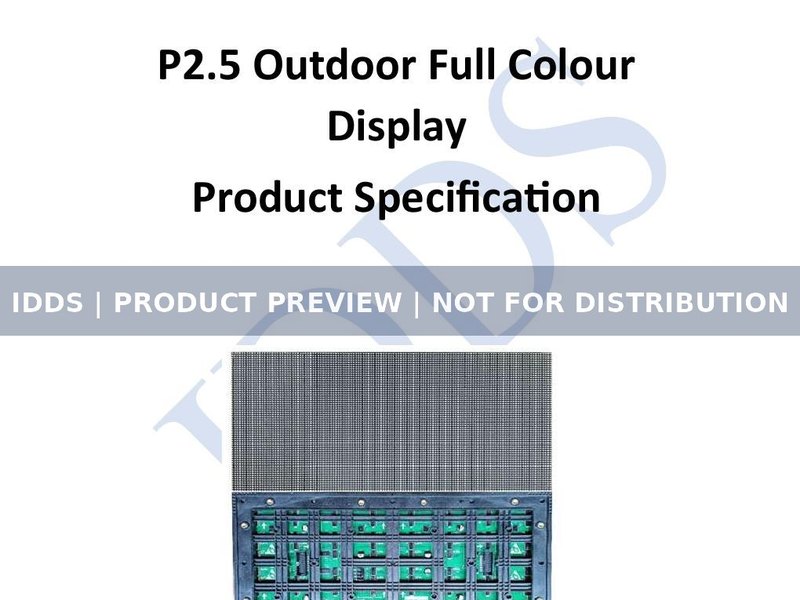 P2.5 Outdoor Full Colour LED Display product preview